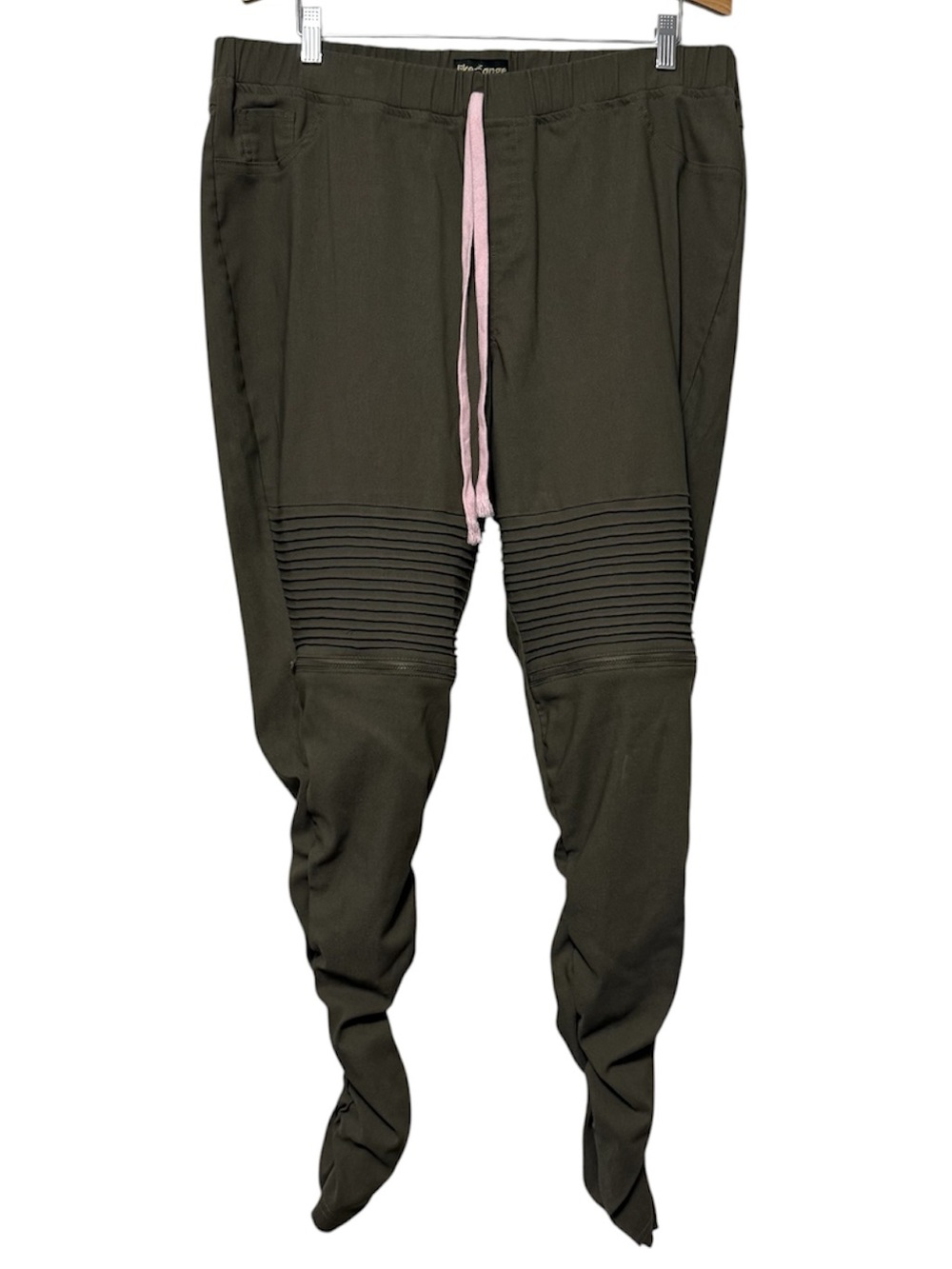 Like An Angel Womens Gorpcore Pants Size 3X Drawstring Ruched Tapered Utility